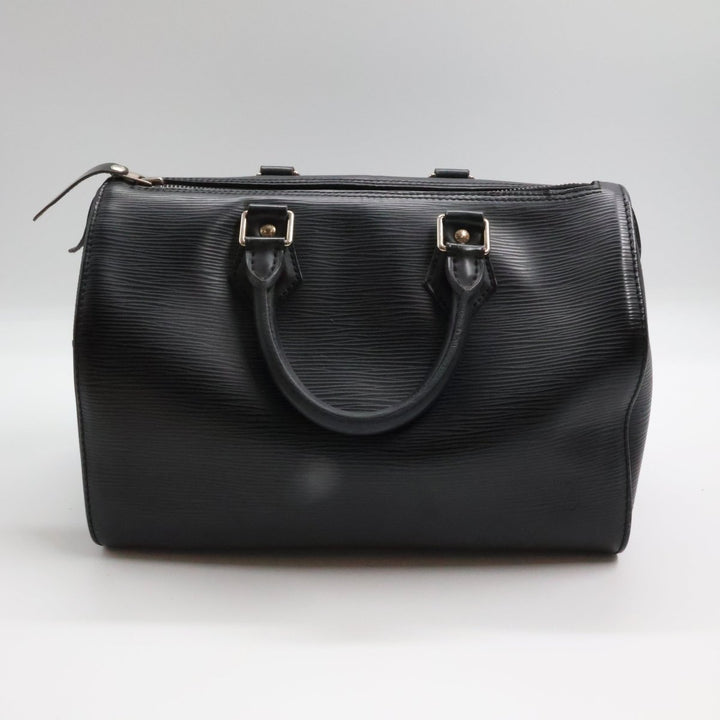 Louis Vuitton Black Epi Leather Speedy 28 Handbag - Lux Central