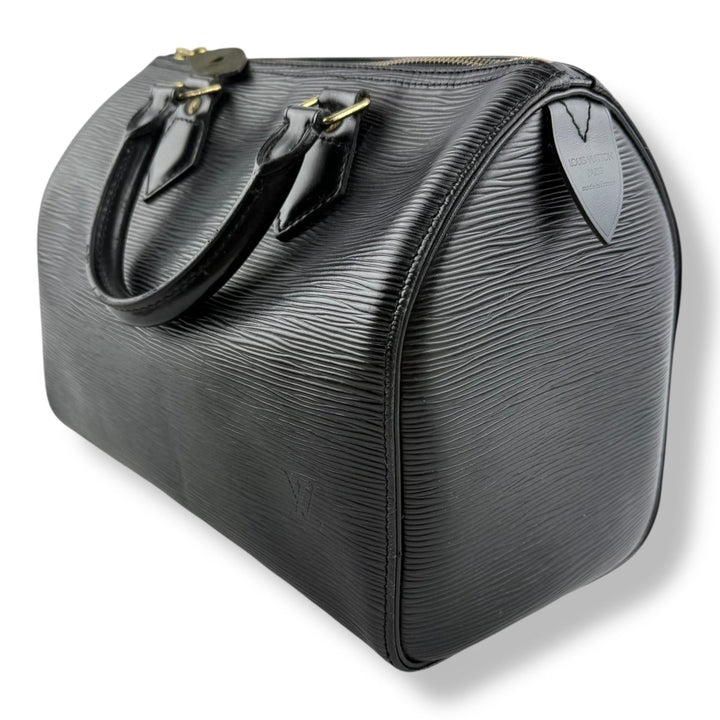 Louis Vuitton Black Epi Leather Speedy 28 Handbag - Lux Central
