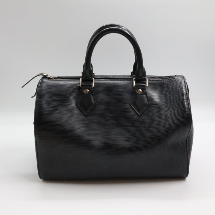 Louis Vuitton Black Epi Leather Speedy 28 Handbag - Lux Central