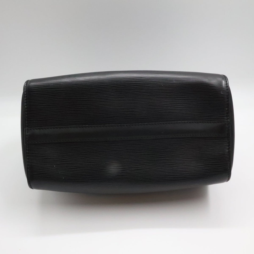Louis Vuitton Black Epi Leather Speedy 28 Handbag - Lux Central