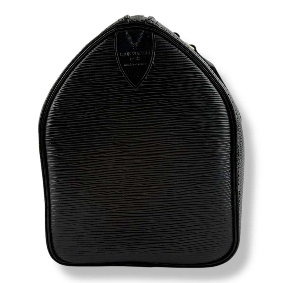 Louis Vuitton Black Epi Leather Speedy 28 Handbag - Lux Central