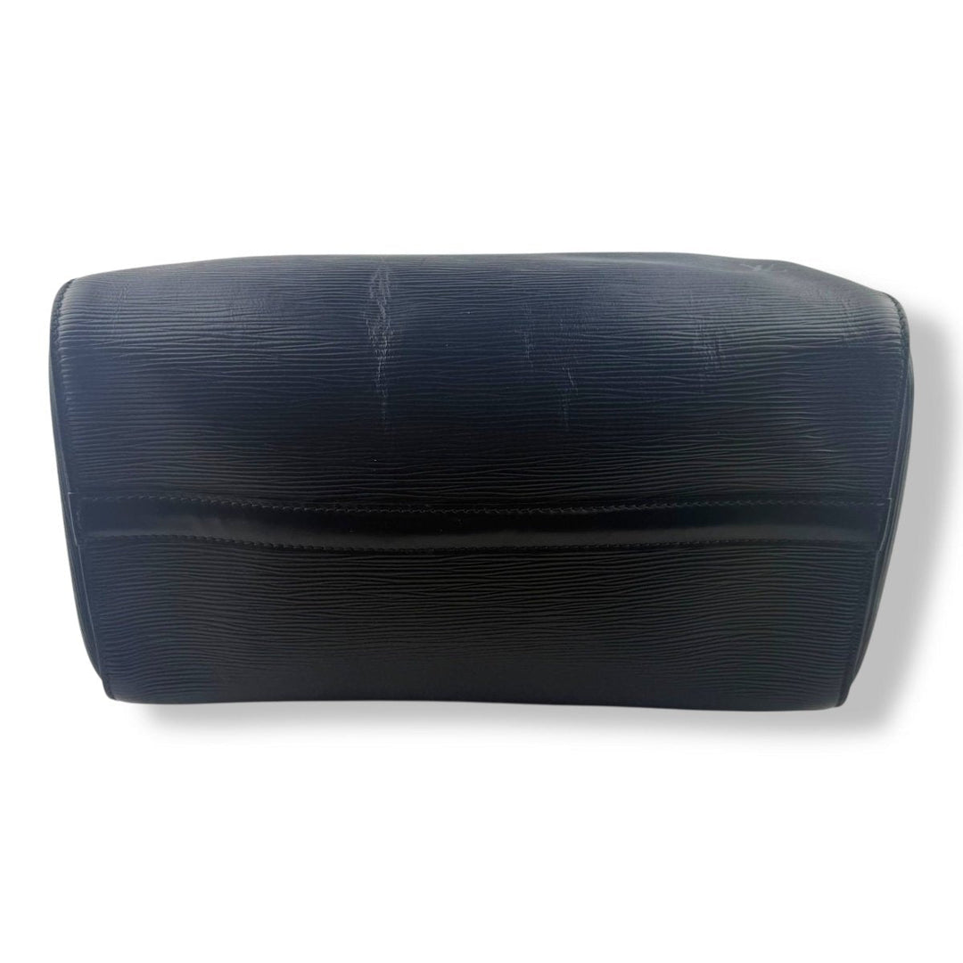 Louis Vuitton Black Epi Leather Speedy 32 Handbag - Lux Central