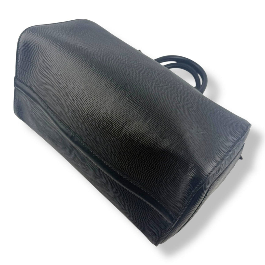 Louis Vuitton Black Epi Leather Speedy 32 Handbag - Lux Central