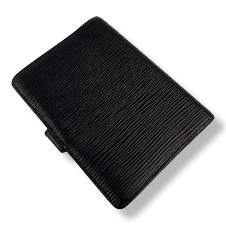 Louis Vuitton Black Epi PM Ring Agenda Wallet - Lux Central