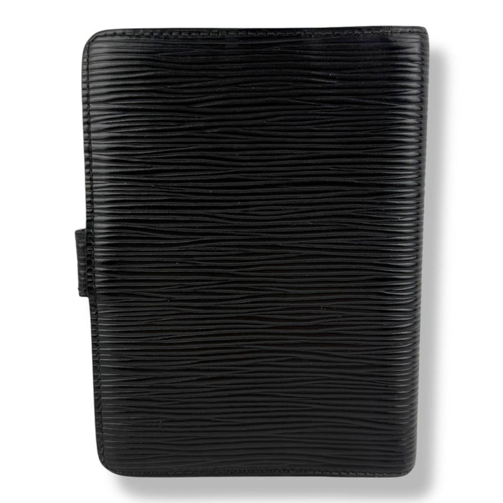 Louis Vuitton Black Epi PM Ring Agenda Wallet - Lux Central
