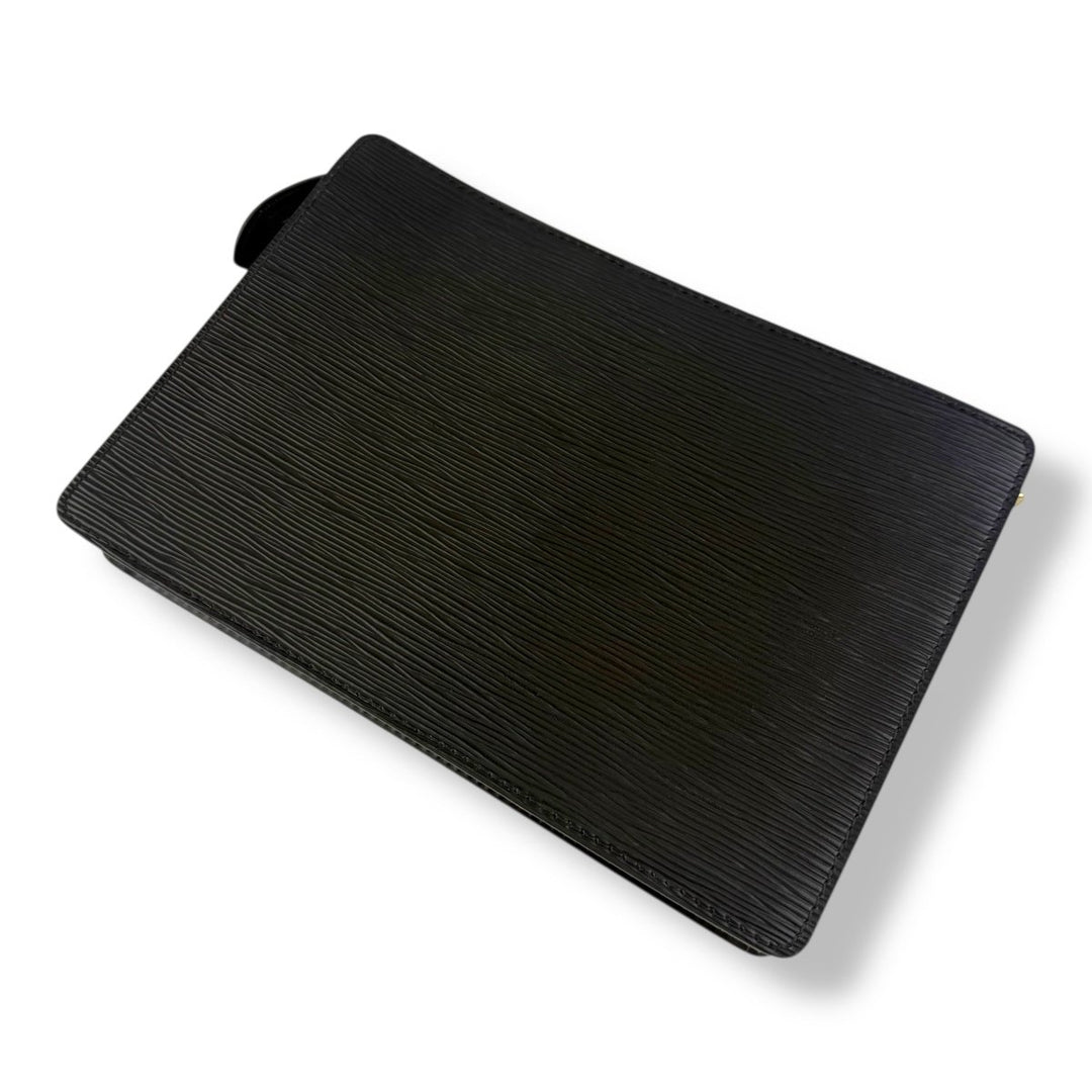 Louis Vuitton Black Epi Pochette Homme Clutch Bag - Lux Central