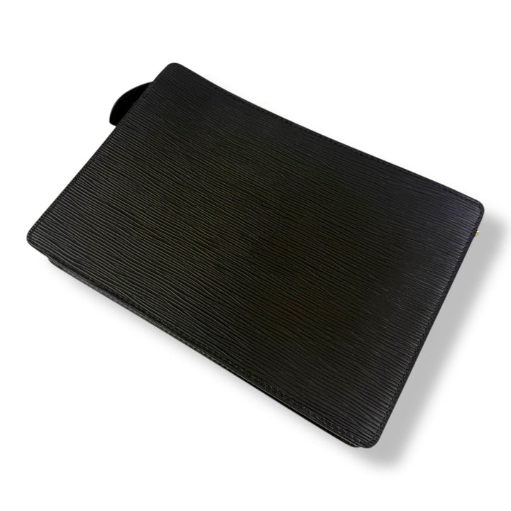 Louis Vuitton Black Epi Pochette Homme Clutch Bag - Lux Central