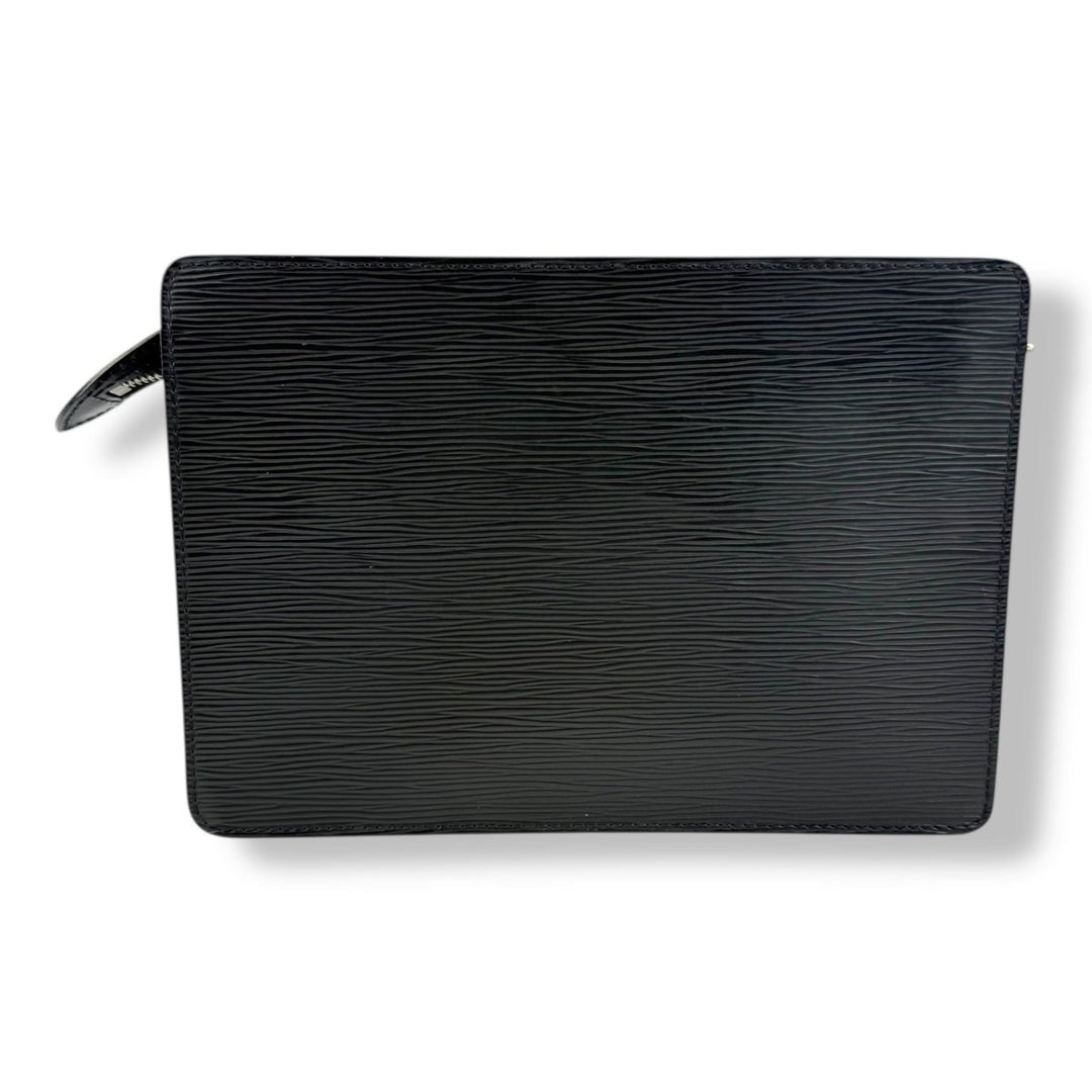 Louis Vuitton Black Epi Pochette Homme Clutch Bag - Lux Central