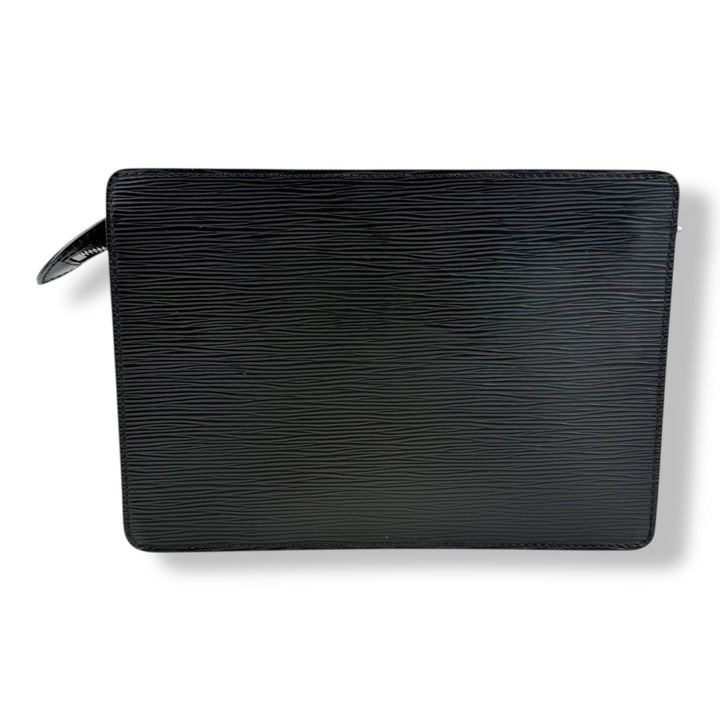 Louis Vuitton Black Epi Pochette Homme Clutch Bag - Lux Central