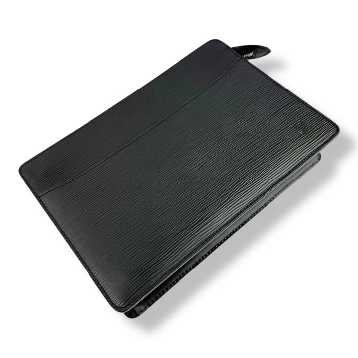 Louis Vuitton Black Epi Pochette Homme Clutch Bag - Lux Central