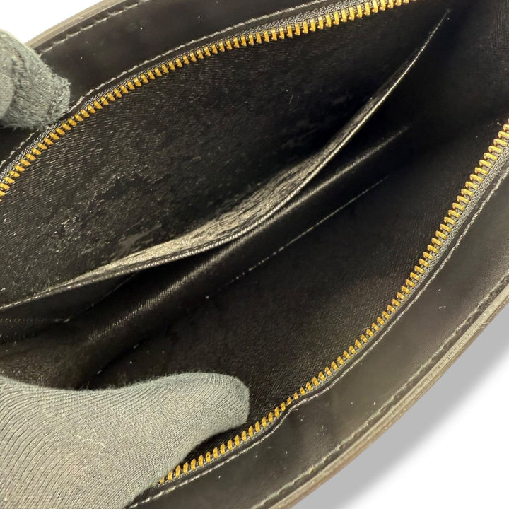 Louis Vuitton Black Epi Pochette Homme Clutch Bag - Lux Central