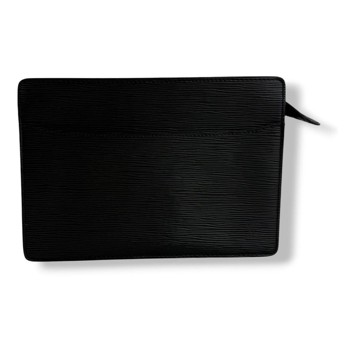 Louis Vuitton Black Epi Pochette Homme Clutch Bag - Lux Central