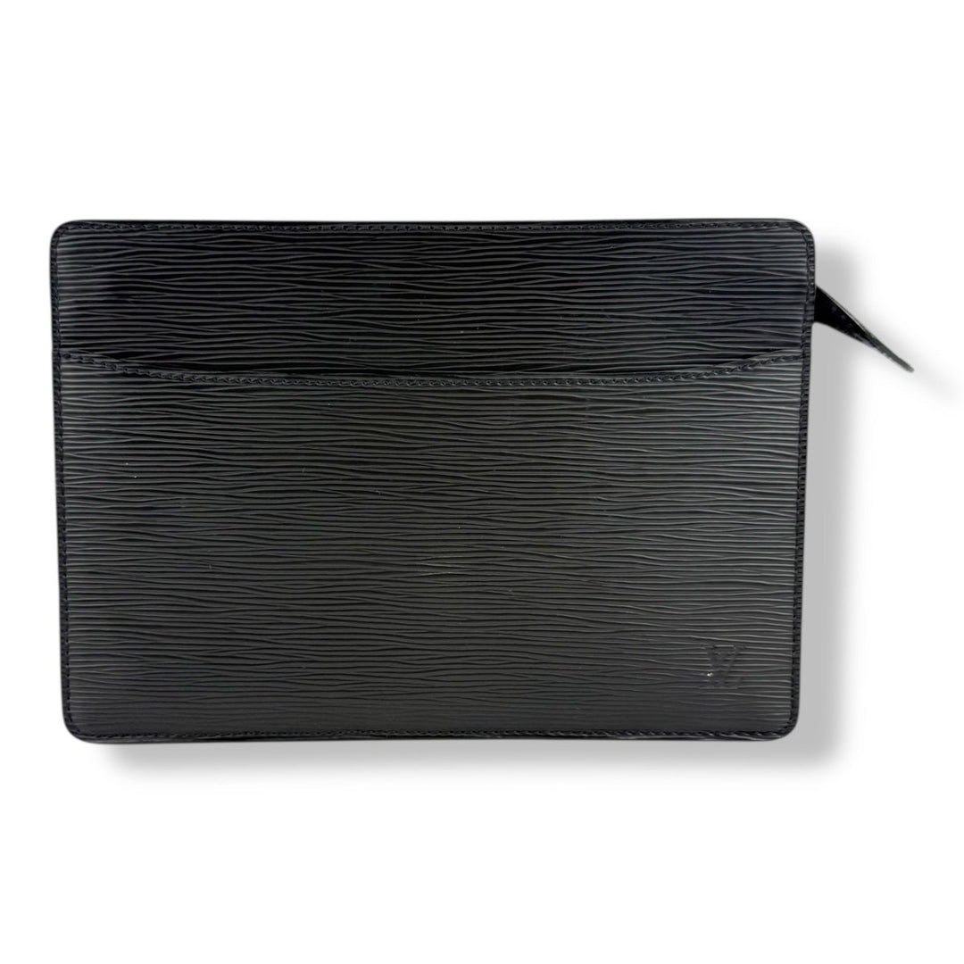 Louis Vuitton Black Epi Pochette Homme Clutch Bag - Lux Central