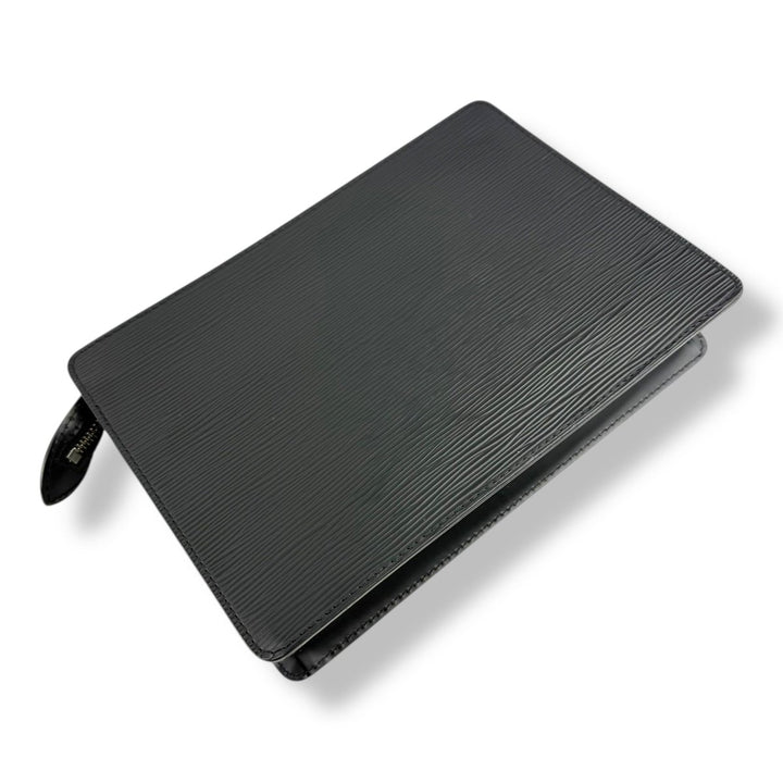 Louis Vuitton Black Epi Pochette Homme Clutch Bag - Lux Central