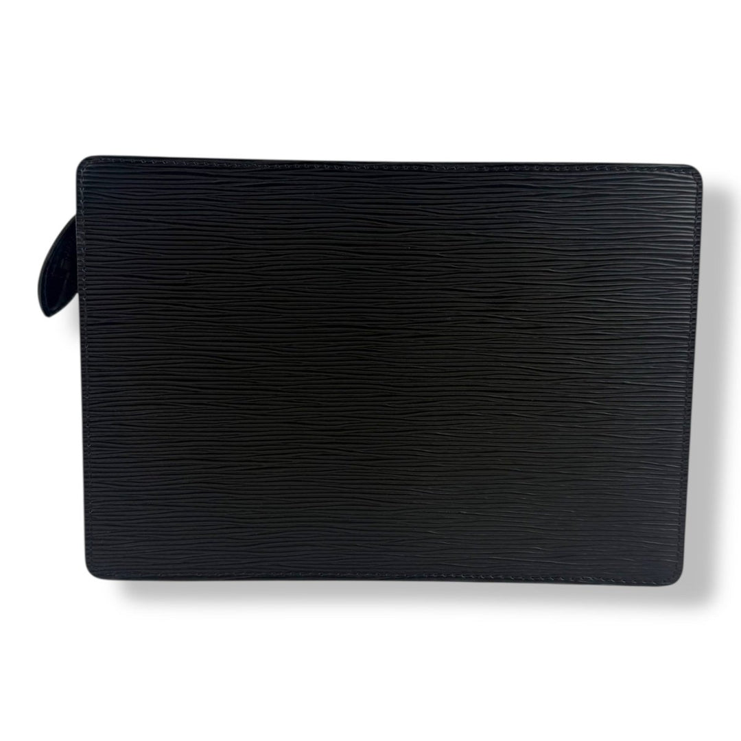 Louis Vuitton Black Epi Pochette Homme Clutch Bag - Lux Central