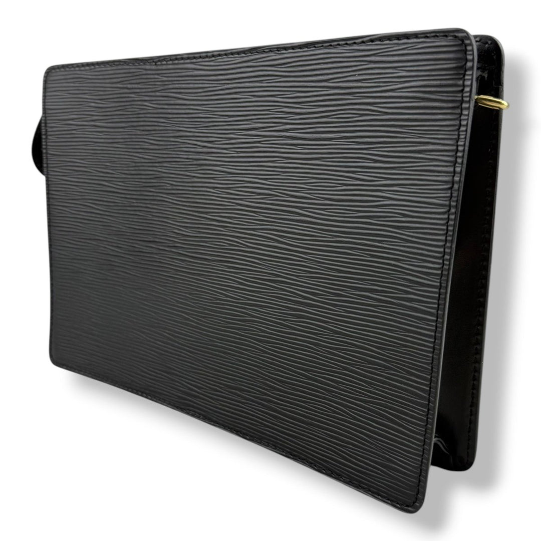 Louis Vuitton Black Epi Pochette Homme Clutch Bag - Lux Central