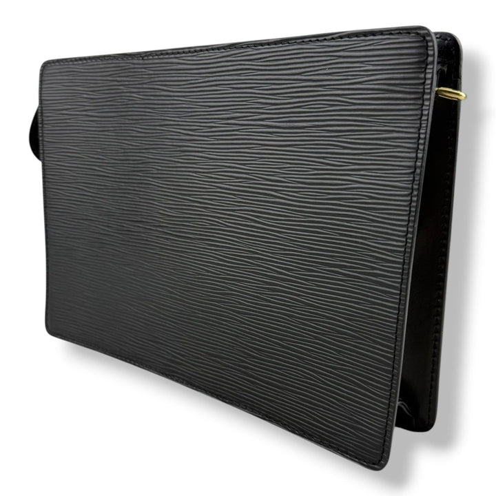 Louis Vuitton Black Epi Pochette Homme Clutch Bag - Lux Central