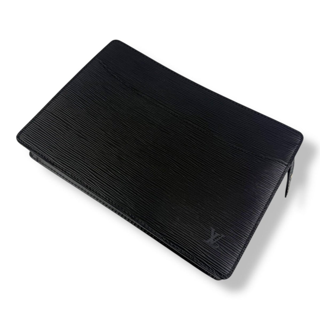 Louis Vuitton Black Epi Pochette Homme Clutch Bag - Lux Central