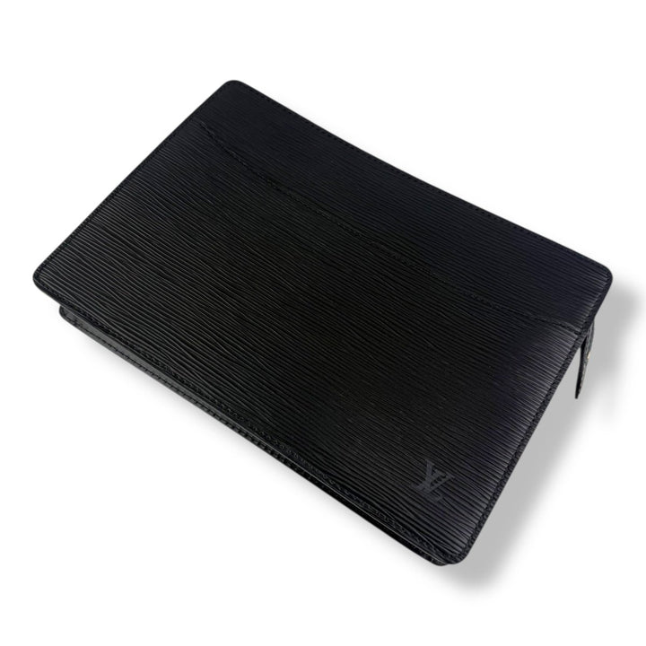 Louis Vuitton Black Epi Pochette Homme Clutch Bag - Lux Central