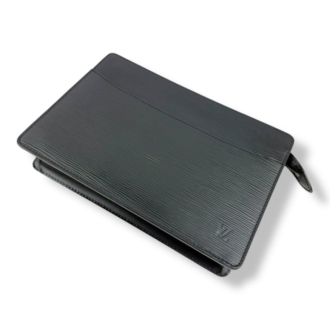 Louis Vuitton Black Epi Pochette Homme Clutch Bag - Lux Central