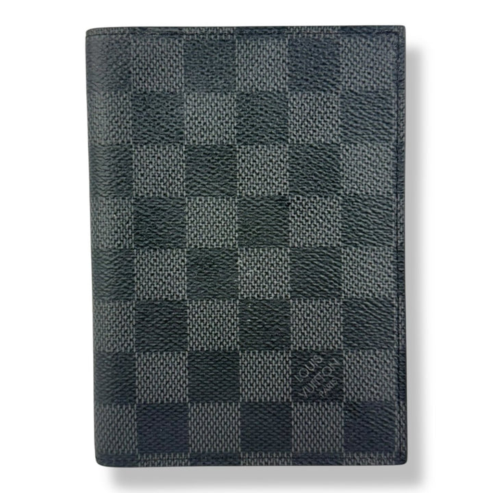 Louis Vuitton Black Graphie Damier Passport Holder - Lux Central