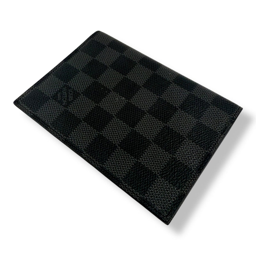 Louis Vuitton Black Graphie Damier Passport Holder - Lux Central