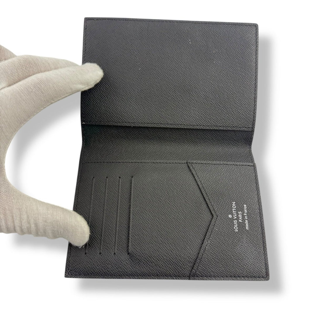 Louis Vuitton Black Graphie Damier Passport Holder - Lux Central