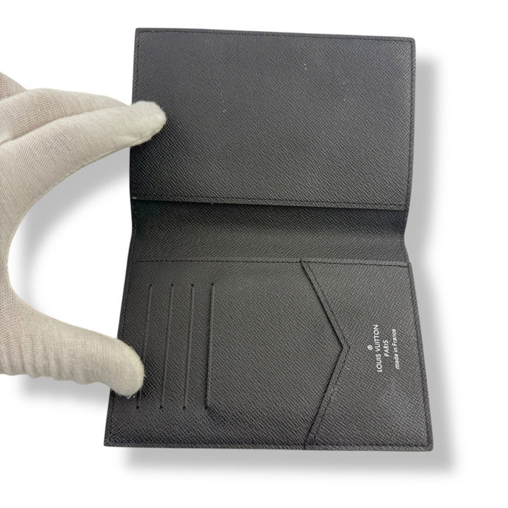 Louis Vuitton Black Graphie Damier Passport Holder - Lux Central