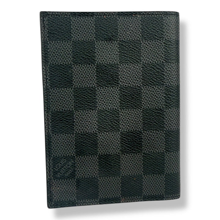 Louis Vuitton Black Graphie Damier Passport Holder - Lux Central