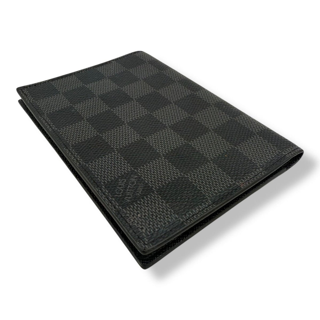 Louis Vuitton Black Graphie Damier Passport Holder - Lux Central