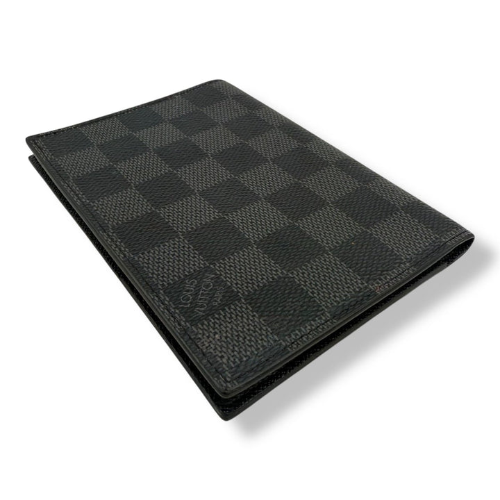 Louis Vuitton Black Graphie Damier Passport Holder - Lux Central