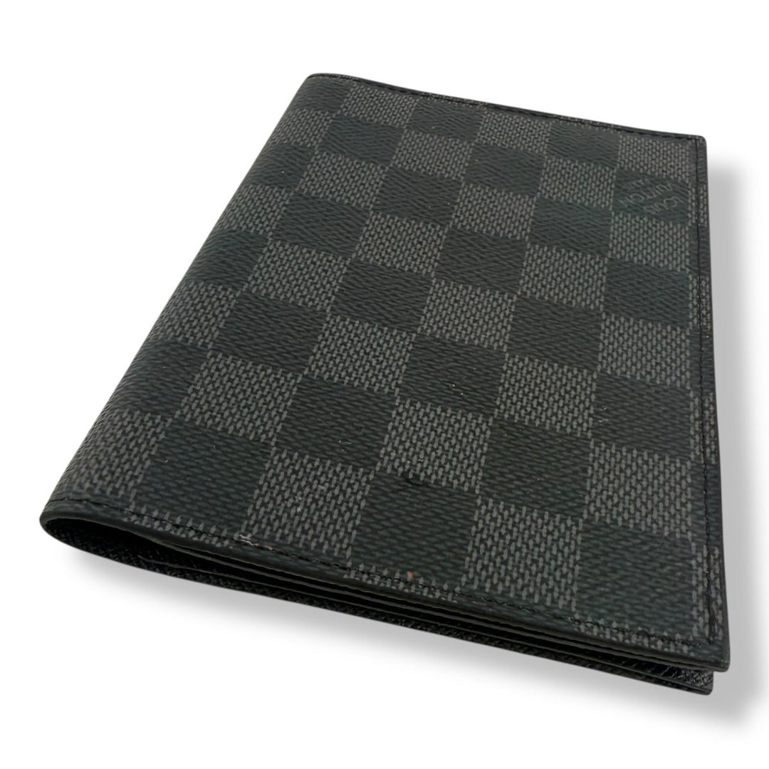 Louis Vuitton Black Graphie Damier Passport Holder - Lux Central
