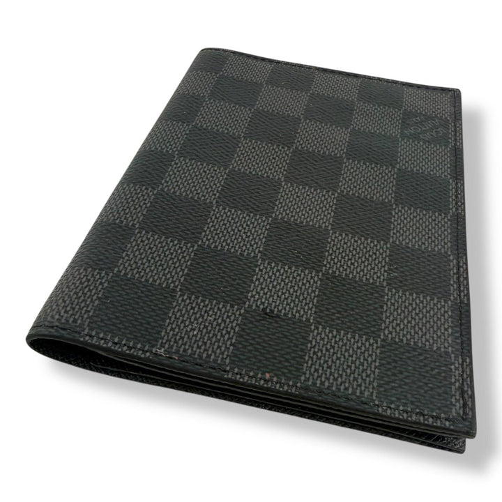 Louis Vuitton Black Graphie Damier Passport Holder - Lux Central