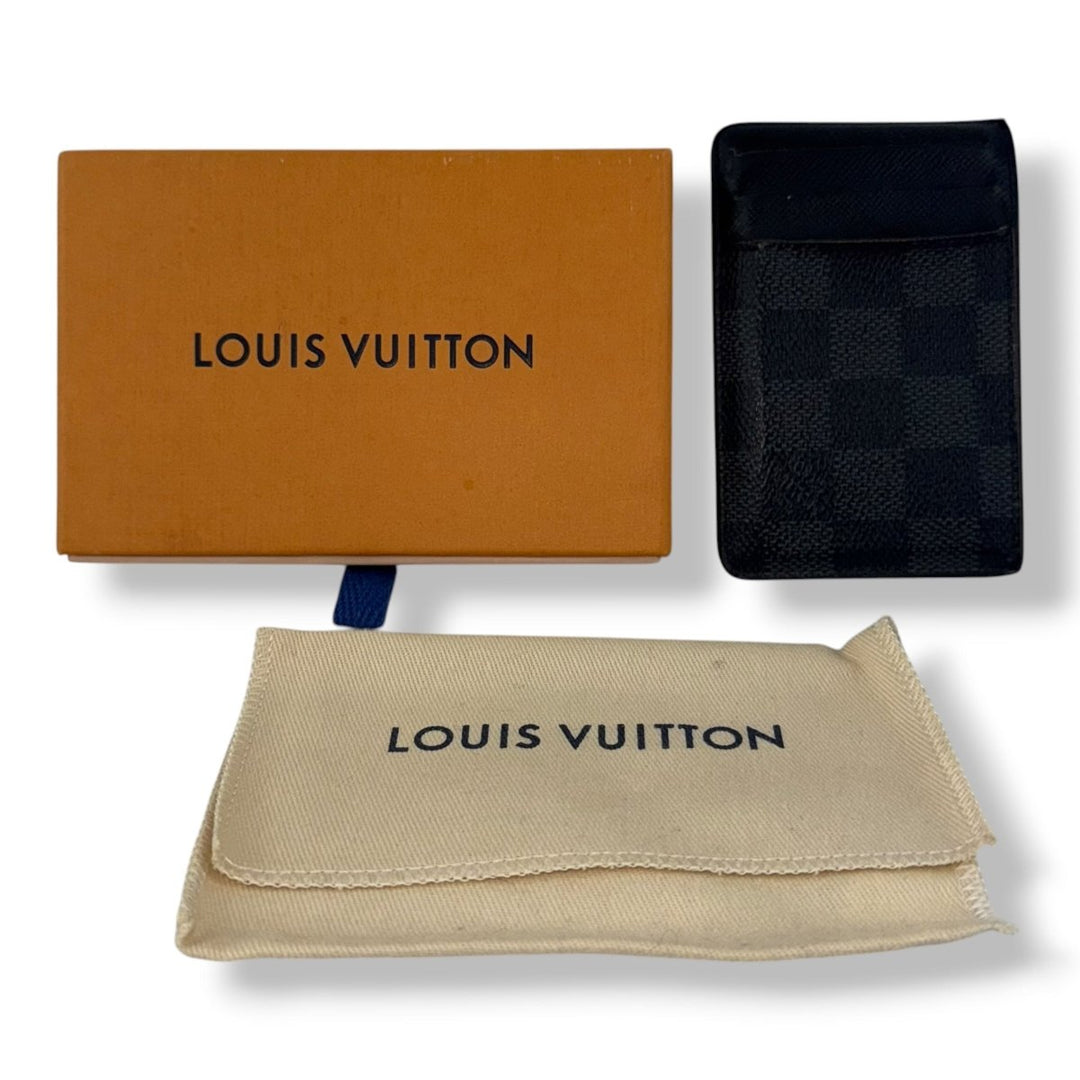 Louis Vuitton Black Graphite Damier Cardholder - Lux Central