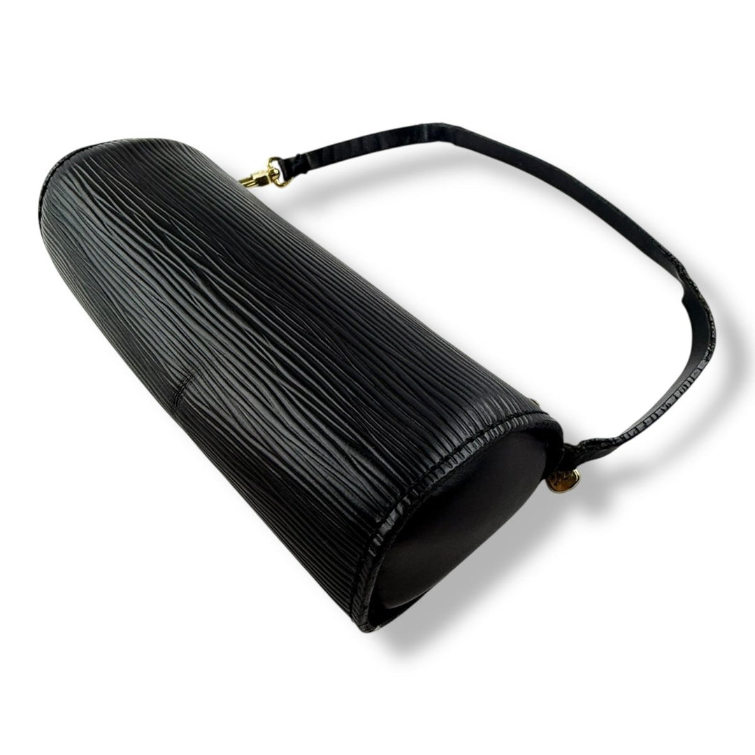 Louis Vuitton Black Mini Epi Leather Soufflot Pochette Pouch - Lux Central