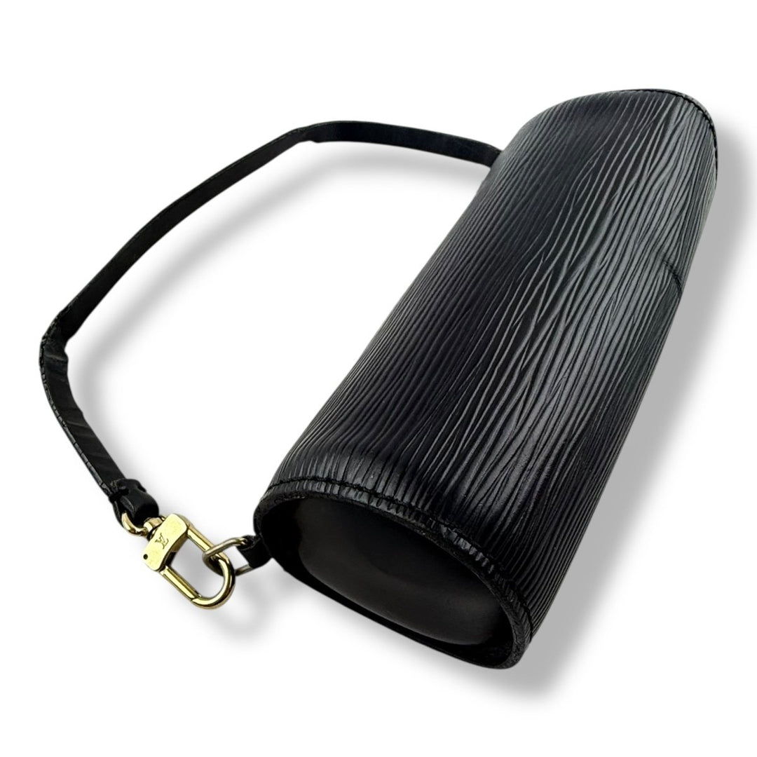Louis Vuitton Black Mini Epi Leather Soufflot Pochette Pouch - Lux Central
