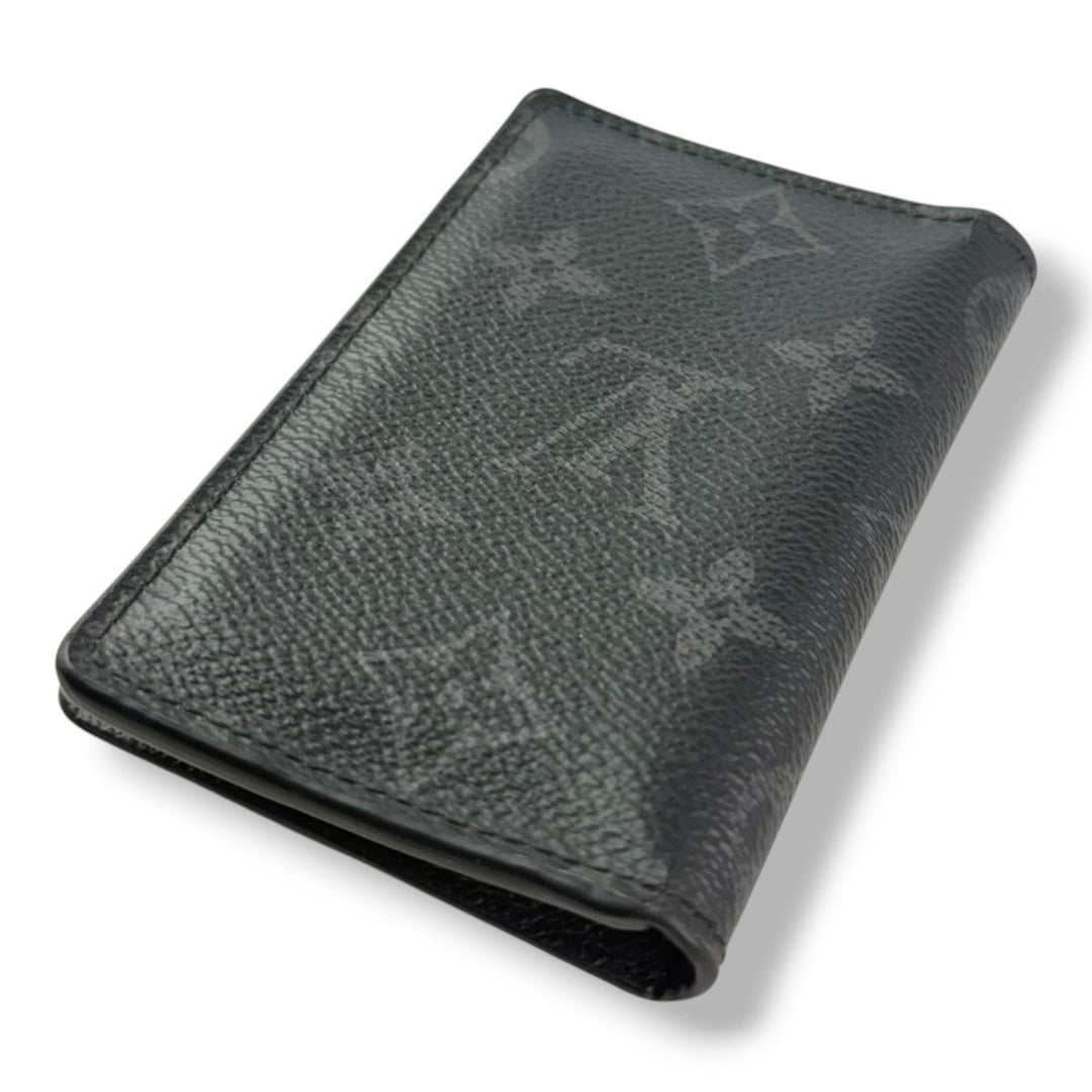 Louis Vuitton Black Monogram Eclipse Pocket Organiser Cardholder Wallet - Lux Central