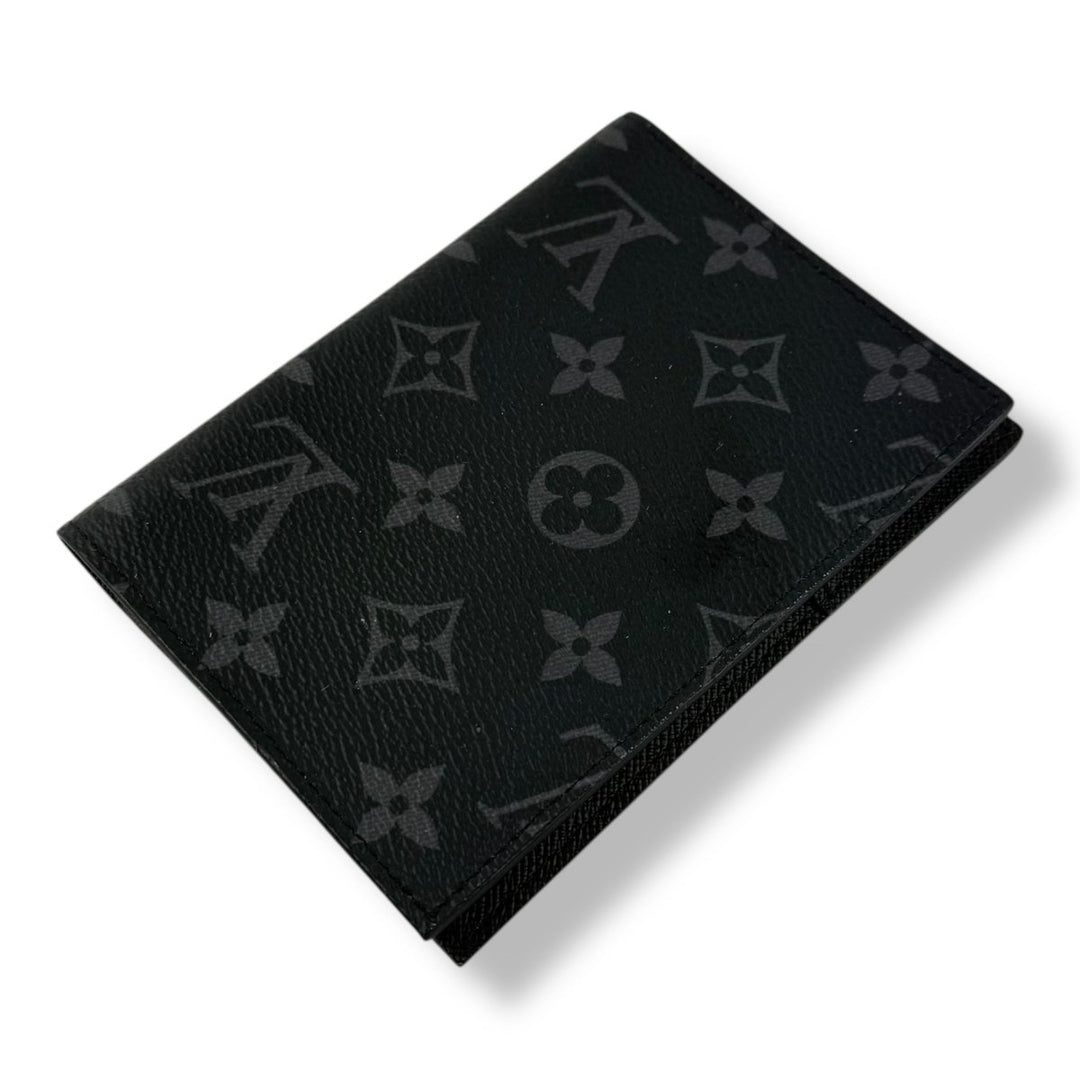 Louis Vuitton Black Monogram Passport Holder - Lux Central