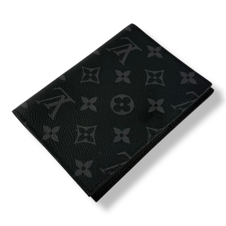 Louis Vuitton Black Monogram Passport Holder - Lux Central