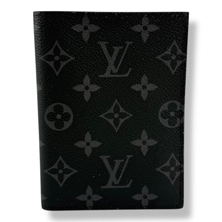 Louis Vuitton Black Monogram Passport Holder - Lux Central