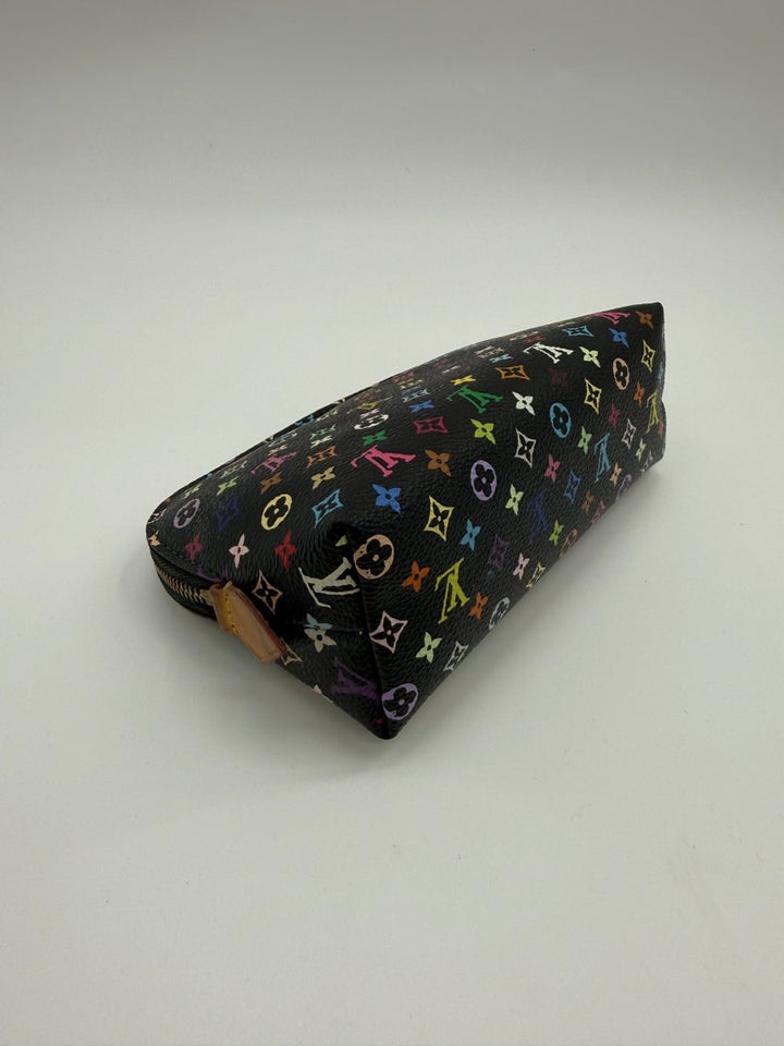 Louis Vuitton Black Murakami Travel Cosmetic PM Pouch - Lux Central
