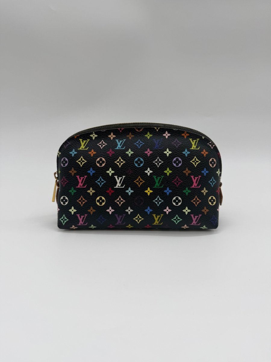 Louis Vuitton Black Murakami Travel Cosmetic PM Pouch - Lux Central