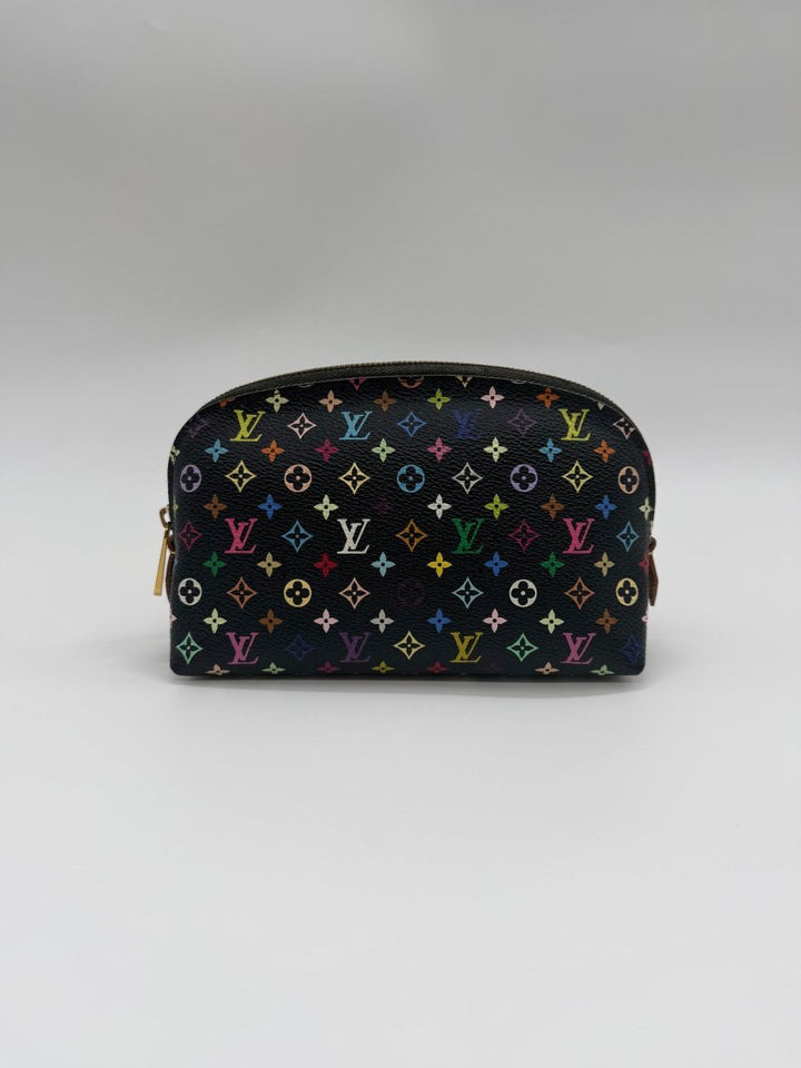 Louis Vuitton Black Murakami Travel Cosmetic PM Pouch - Lux Central