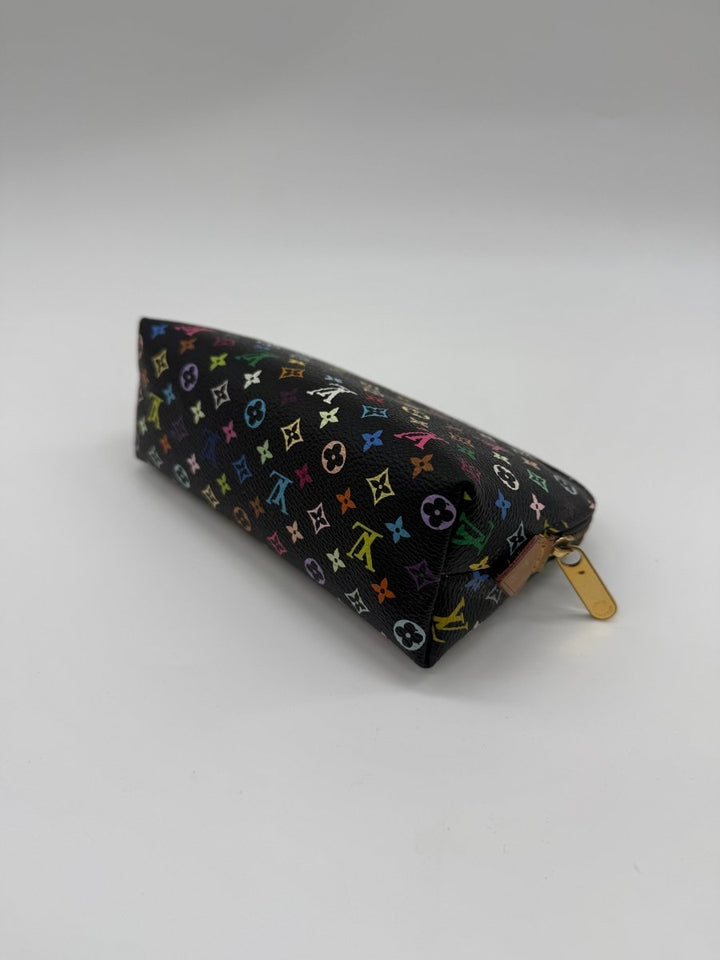 Louis Vuitton Black Murakami Travel Cosmetic PM Pouch - Lux Central