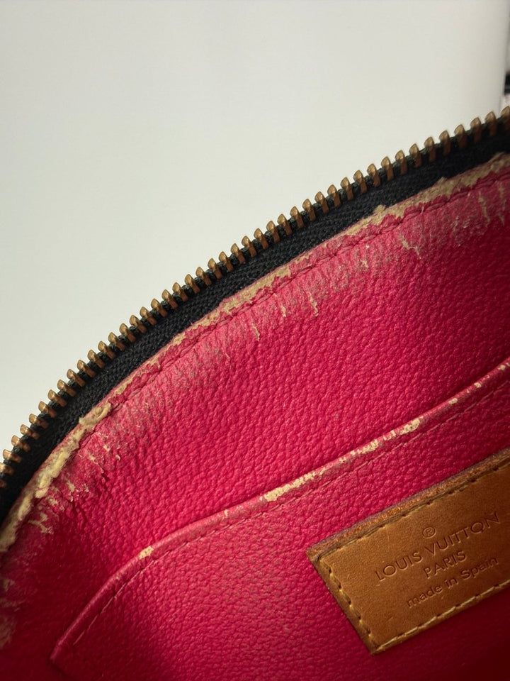 Louis Vuitton Black Murakami Travel Cosmetic PM Pouch - Lux Central