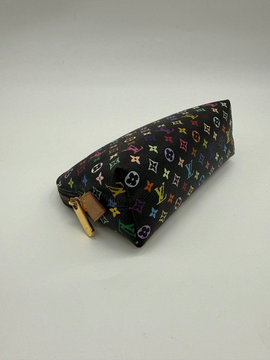 Louis Vuitton Black Murakami Travel Cosmetic PM Pouch - Lux Central