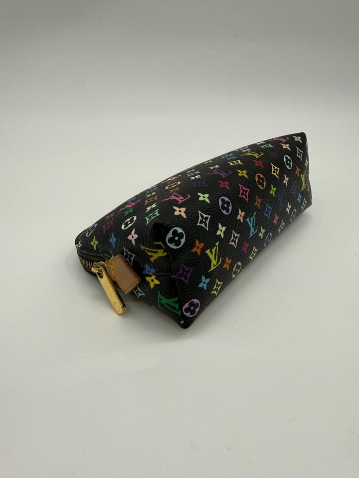 Louis Vuitton Black Murakami Travel Cosmetic PM Pouch - Lux Central