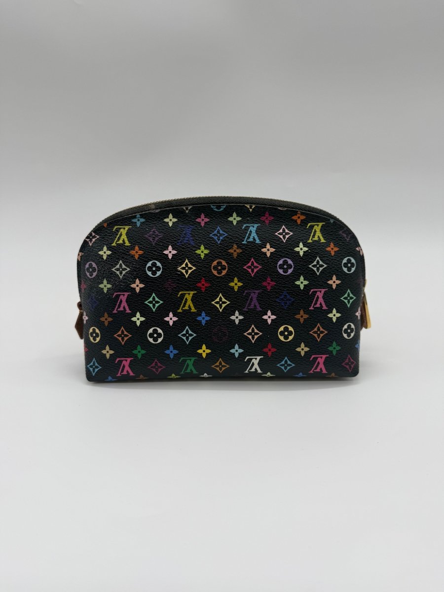 Louis Vuitton Black Murakami Travel Cosmetic PM Pouch - Lux Central