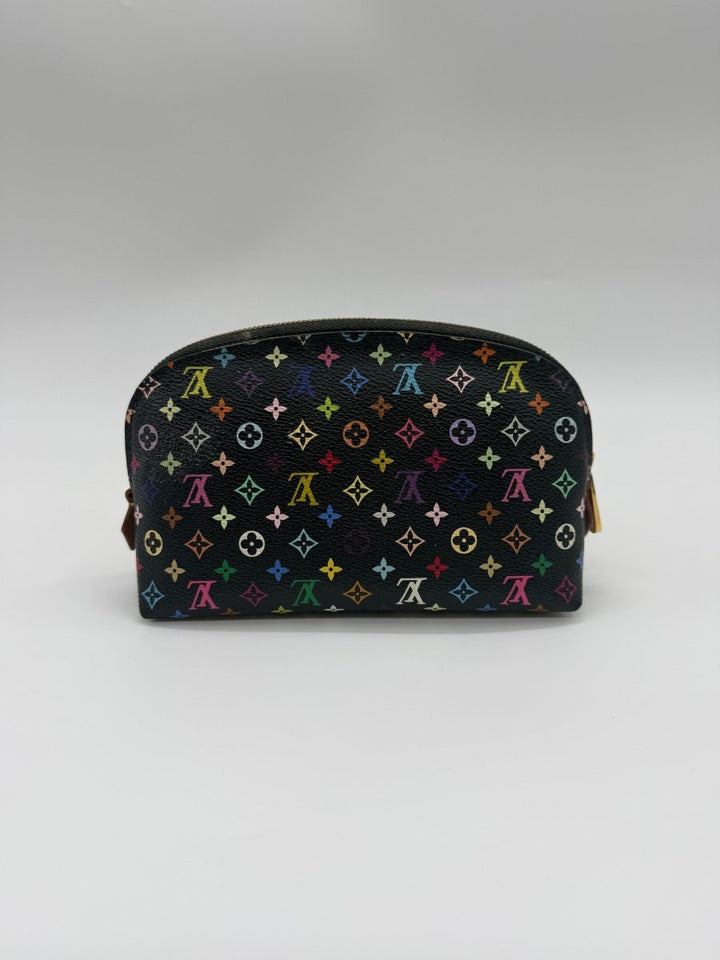 Louis Vuitton Black Murakami Travel Cosmetic PM Pouch - Lux Central