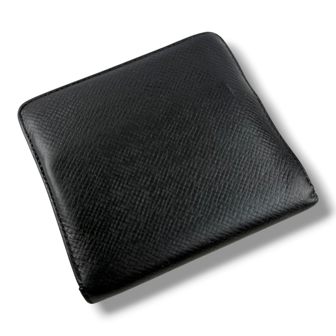 Louis Vuitton Black Taiga Leather Bifold Wallet - Lux Central